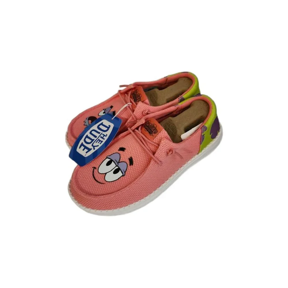 New with Tags Hey Dude Wally SpongeBob Patrick Loafer Shoes Size 7 - Picture 7 of 7